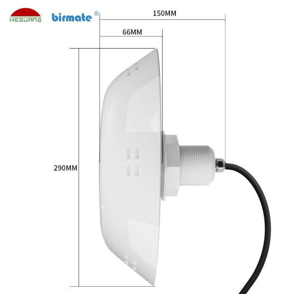 AC12V VDE 630lm Led Swimming Pool Light 18W Switch Control IP68 AC12V