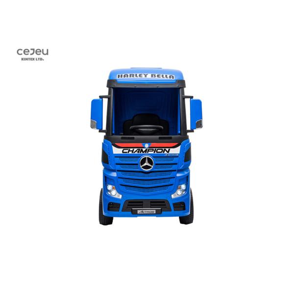 Езда Actros Benz Мерседес детей белая на тележке может добавить трейлер