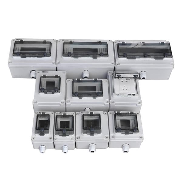 Wall Electric Enclosure Plastic Switch Circuit breaker Box IP67 Waterproof Outdoor 2 3 4 5 6 8 10 12 16 18 Way