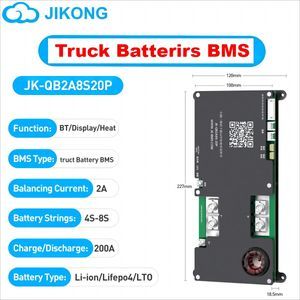 Car Starting Truck Lithium Battery Smart BMS LiFePO4 4s 8s 12V 24V BMS LiFePO4 8s 24V 200A