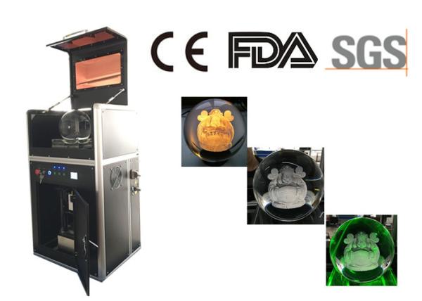 Crystal Balls 3D Laser Engraving Machine 4000HZ Speed Air Cooling