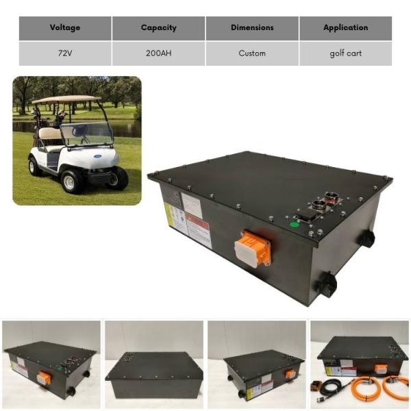 Long Lifespan Golf Cart Lithium Ion Battery Pack 72v200ah LiFePO4 Golf Cart Battery