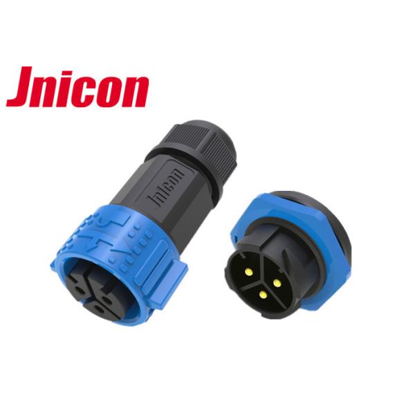 Push Locking Waterproof Cable Connector , M25 50A PPA Pin Circular Connector