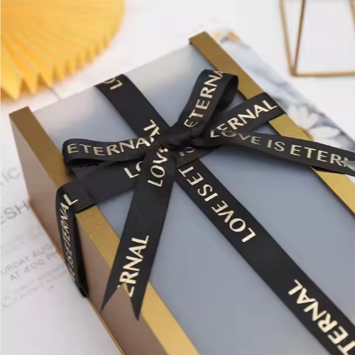 Полиэстерные буквы Классическая вечная любовная нить ленточная рулонка для букета и упаковки подарков