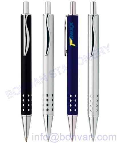 Metal retractable pen,retractable metal ball pen