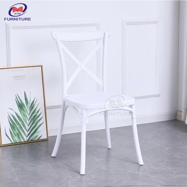 Commercial Stackable Resin Party Event Plastic Chair X Back For Wedding