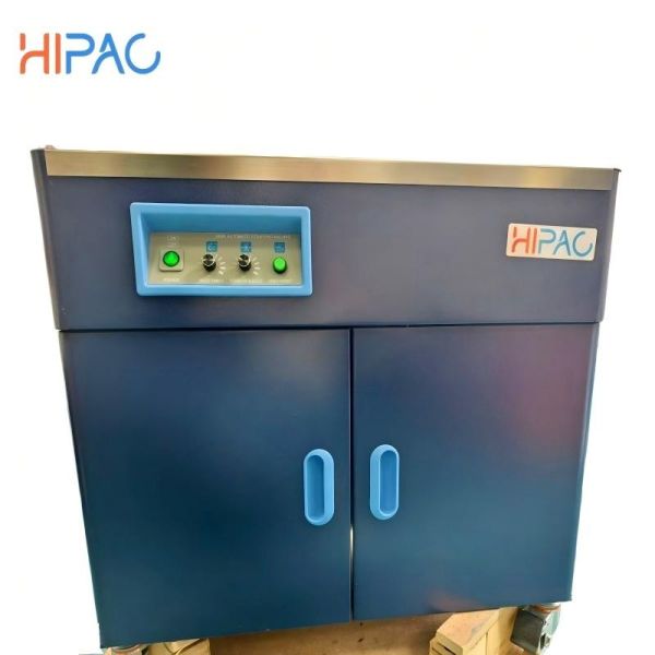 Semi-Automatic Strapping Machine with Easy To Operate Design and 380 V Power Supply for Efficient Carton Sealing