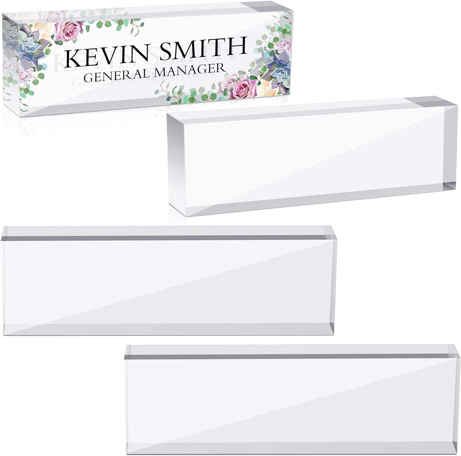 High Transparency Custom Acrylic Block with UV Printing Technology and Customizable Size