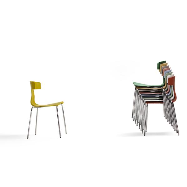 Green Metal Leg Dining Chair 50cm Stainless Steel Legs