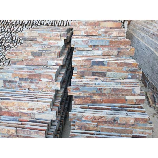 Non Antacid Slate Ledger Stone Panels  / Slate Wall Cladding Panels Cut To Size