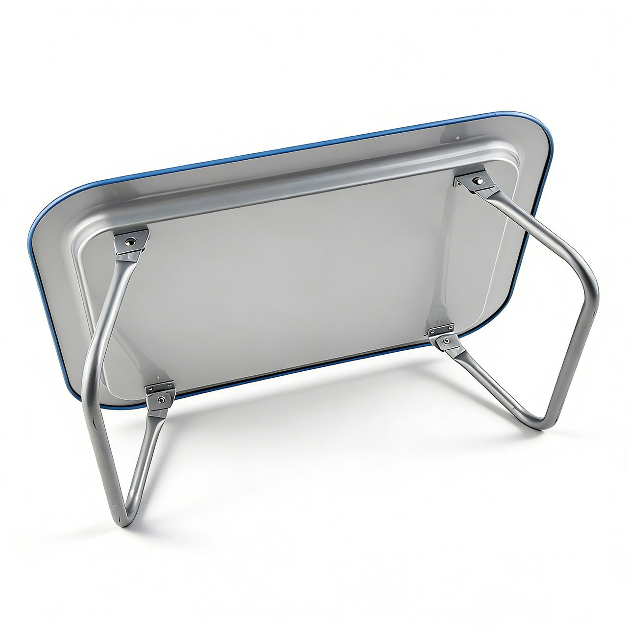 Metal Lap Desk with Foldable Legs and Matte Finish - 17x12 Inches TV Bed Lap Tray