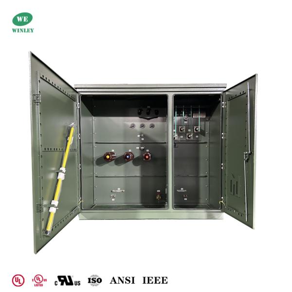 UL Listed 1500Kva Three Phase Pad Mounted Transformer 34.5KV To 480Y/277V Power Distribution Transformer