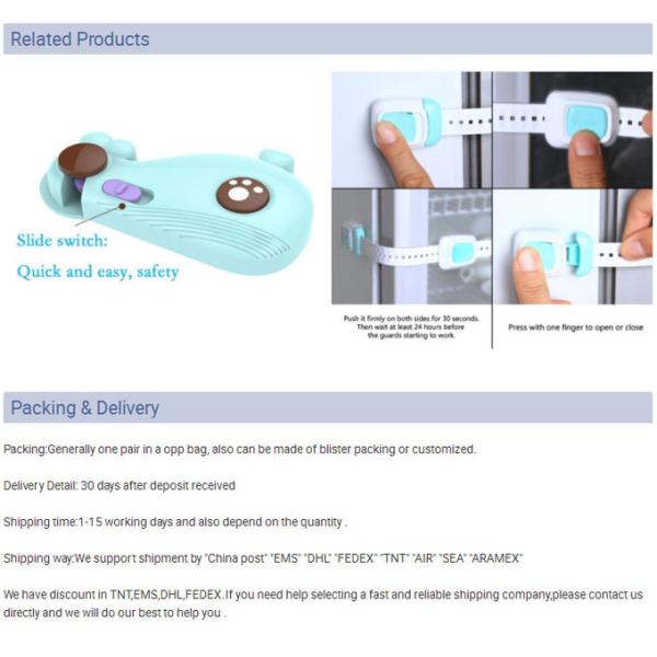 Rotatable Child Safety Window Locks For Sliding Door Or Fridge Cabinet Door