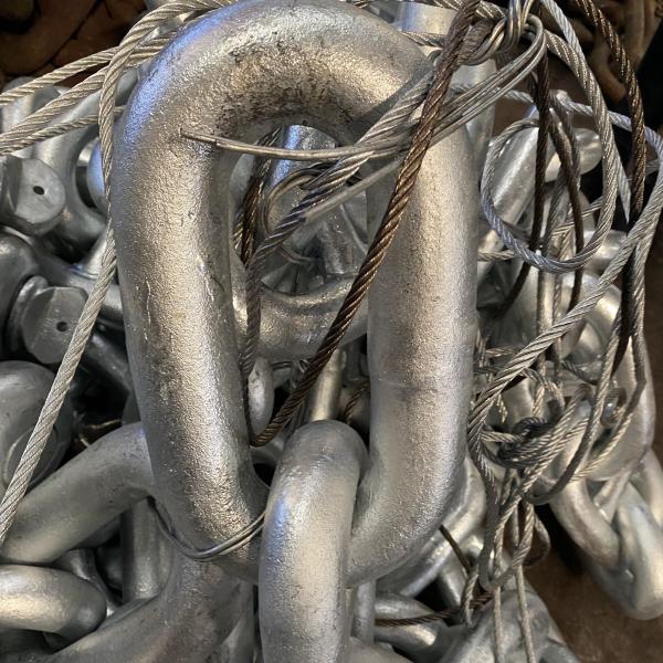 127mm High Strength Alloy Steel Stud Link Anchor Marine Galvanized Chain