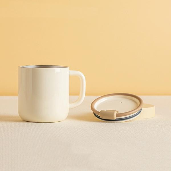 Coffee Mugs Office Table Top Tea Cup Birthday Gift 420ML with Lid Heat Preservation