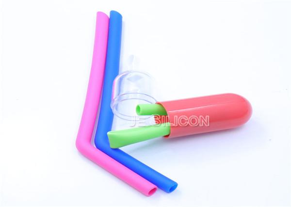 No Oxidation Straight Food Grade Silicone Straws Easy Use Dishwasher Safe