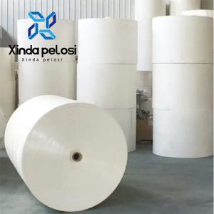 Papel de embalagem Kraft branco em PE reciclado sob medida 305GSM 335GSM