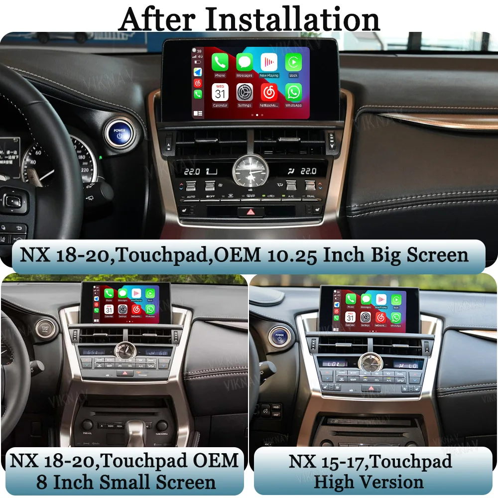 Wireless Car Multimedia Linux Carplay Interface Box For Lexus NX 2015-2020