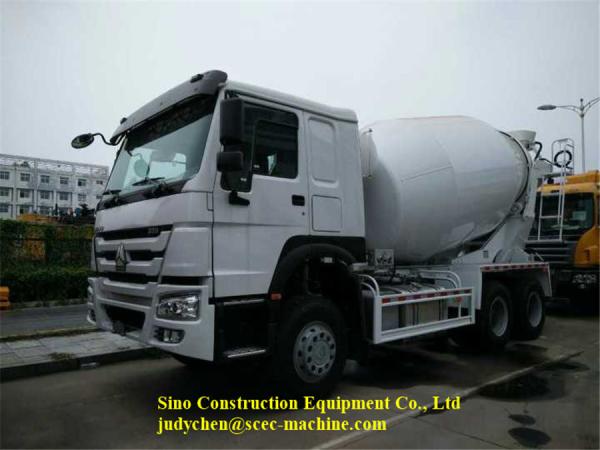 Self Mixing Concrete Truck 14cbm Transit Mixer Vehicle 371hp Wear Resistant