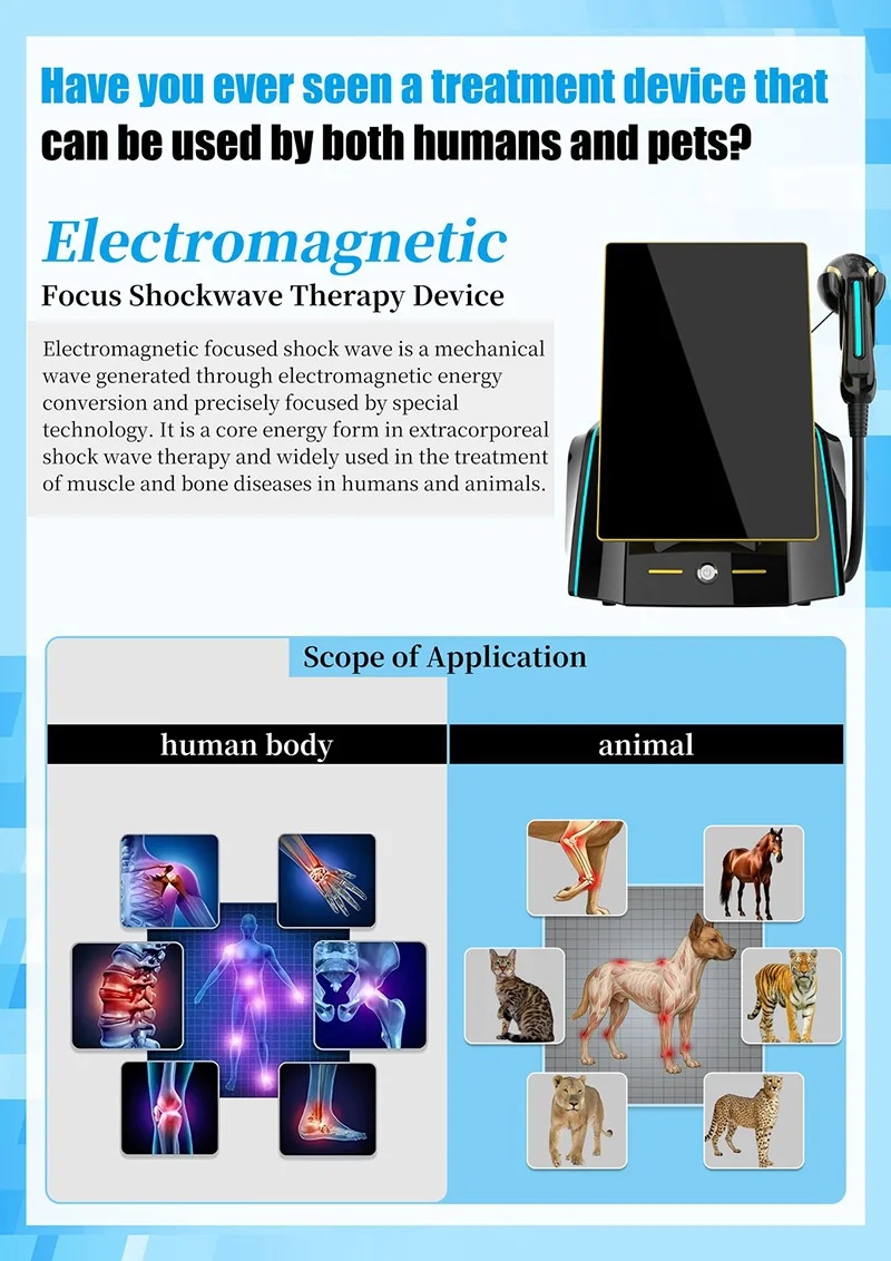 Electromagnetic Focused Shock wave Therapy Device for Musculoskeletal And ED Treatment
