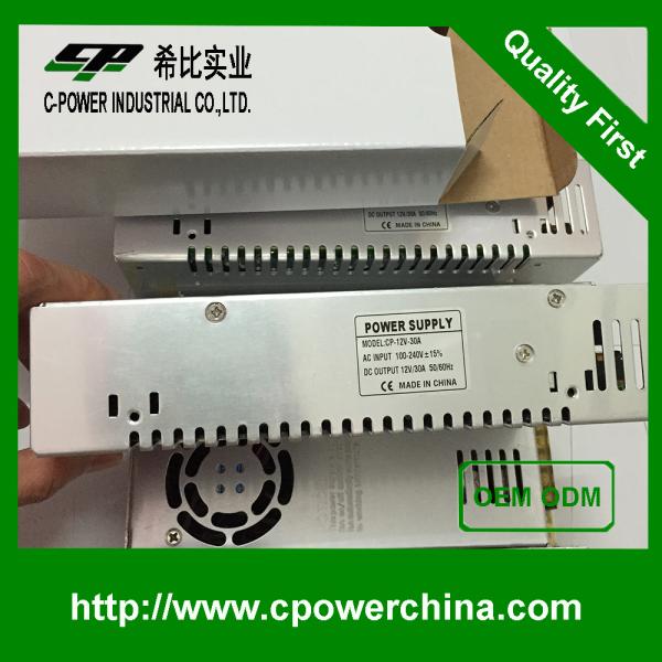 12V 30A Variable Frequency AC Power Supply S-360-12 for Stable Industrial Applications