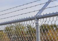 O Pvc revestiu 40x40mm de aço inoxidável Diamond Chain Link Fencing