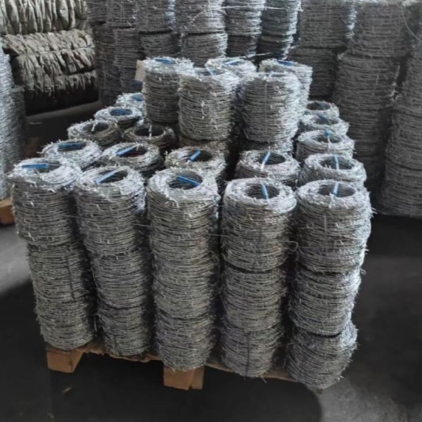 Galvanized Steel Barbed Wire, 12.5x12.5 BWG Double Strand for Residential Perimeter Security – 100m