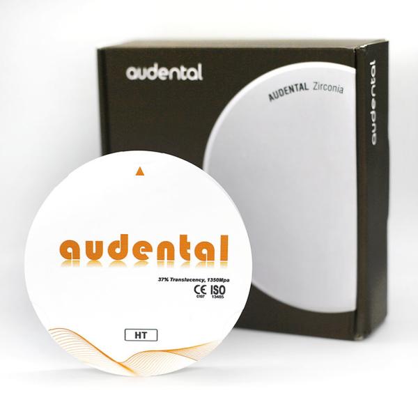 Disque / Bloc en zircone blanche HT/DHT 37% de translucidité 1350 MPa de résistance