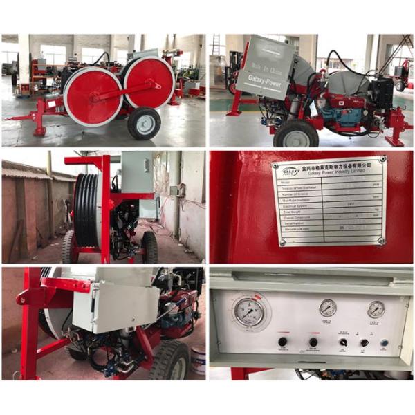 1x30KN 12kw(16hp) Diesel Hydrauic Tensioner Transmission Line Equipment