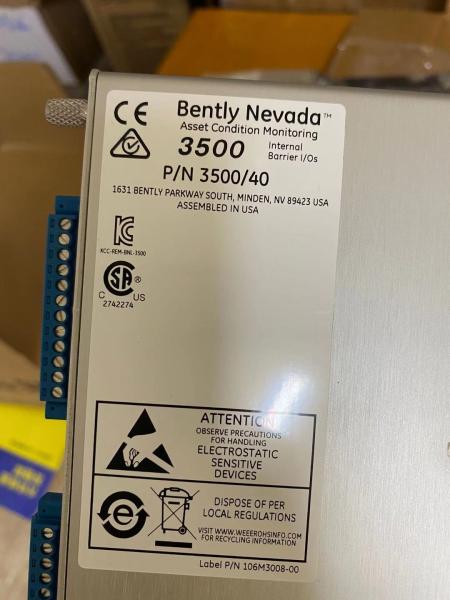 Bently Nevada 3500/40-01-02 3500/40M Proximitor Monitor in stock