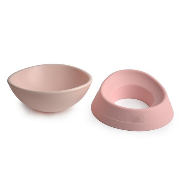 Simple Design Pet Food Feeder Pink Color Capacity 250ml Comfortable With Stand