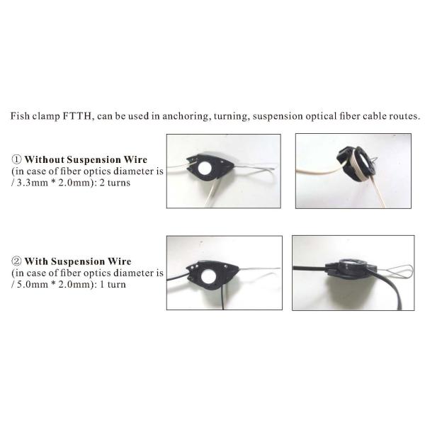 Эффективное закрепление волоконно-оптических кабелей с рыбьим натяжным металлическим скобком типа O