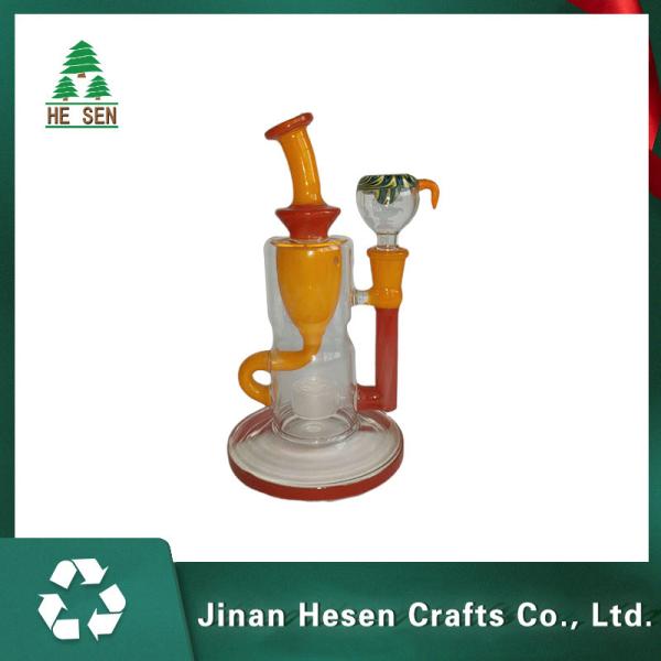 Irregular Tobacco 8 Inch SGS Water Pipes Glass Bongs