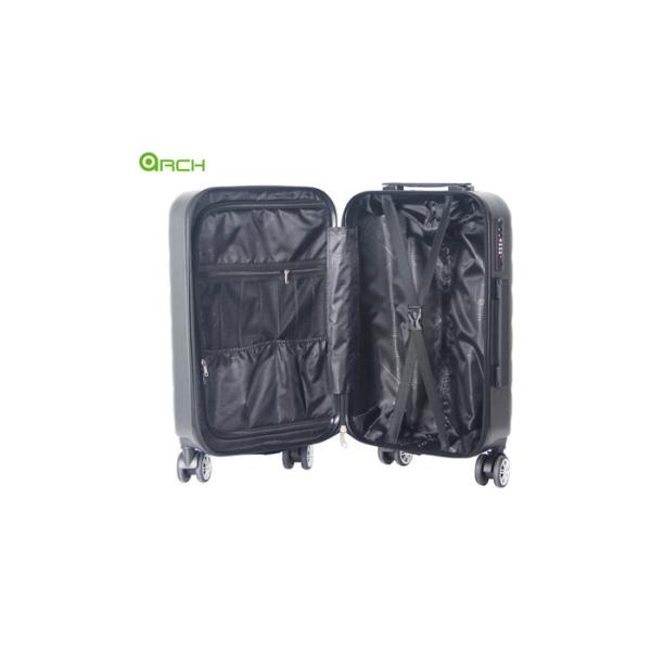 Zippered ABS PC TSA Lock Hard Shell Spinner Luggage Sets