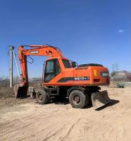 Utilisé Doosan DH210 Excavator à roues à entraînement hydraulique Machine de construction d'occasion