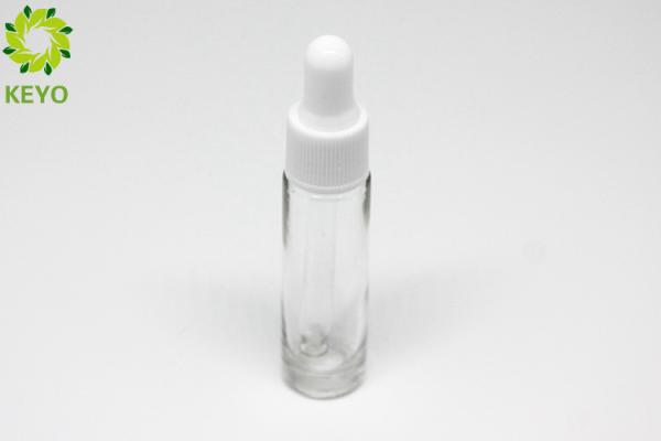 Thick Bottom Clear Glass Foundation Pump Bottle 10ml Corrosion Resistant