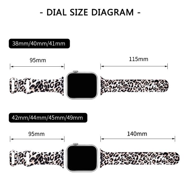 22mm Printed Silicone Watch Band · Compatible With Apple Watch | Ample Stock - China Wholesaler SHX