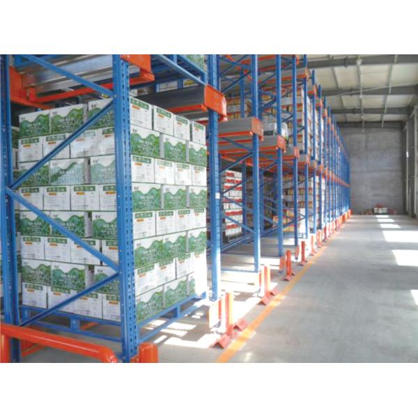 Upright Beam Steel Pallet Rack Storage Systems Transport Convenient Corrosion Protection