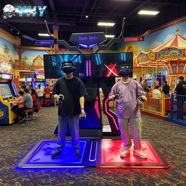 Indoor Multiplayer 9D VR Cinema Interactive Games Simulator Platform Metal Construction Home Use Daycare-Friendly 60+