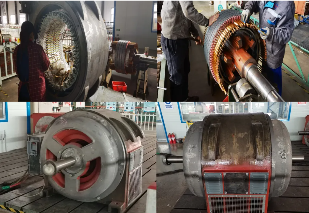 380V~11000 V YR JR JR2 Series 210kw High Tension Wound Rotor slip Ring Motors for Rolling Mill, Ball Mill, Cement Mill