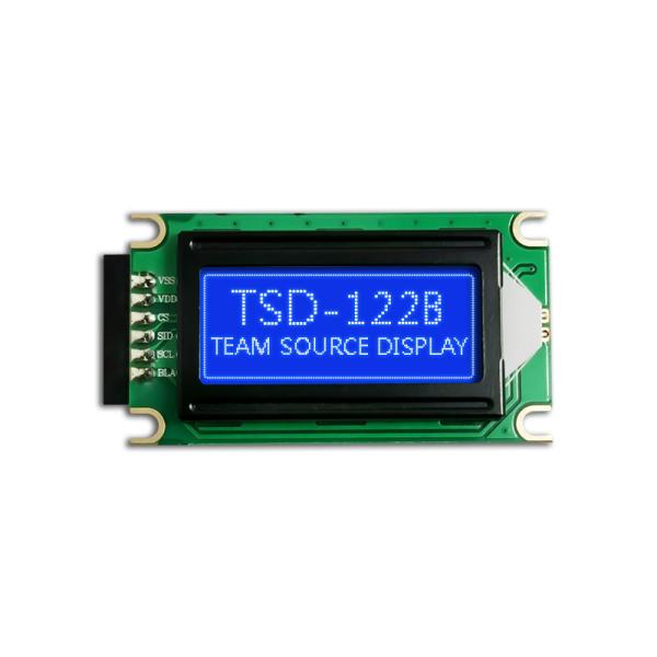 ST7066U-01 Character LCD Modules 1202 STN YG mode 45x15.5mm View area