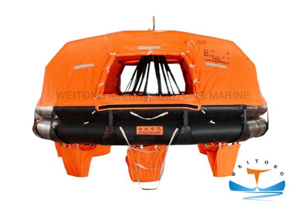 Davit - Launched Marine Life Raft 16 Man Capacity For Sea Sailing Vessel