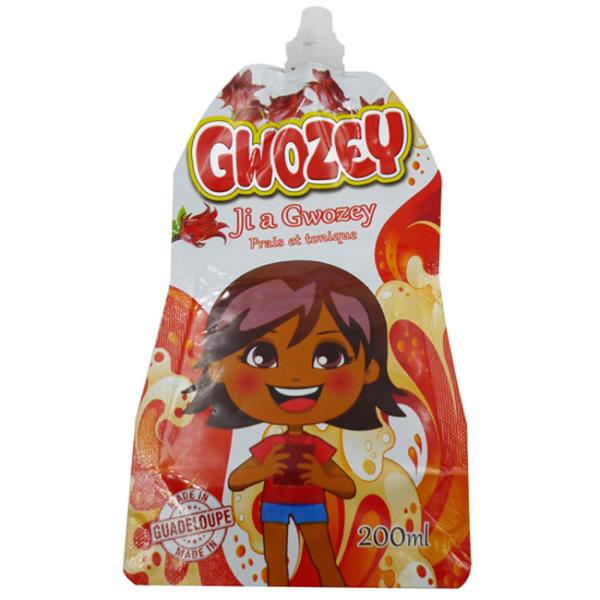 Sacos de plástico de alimentação auto-sustentáveis por atacado logotipo de impressão digital de baixo preço com bocal de sucção de plástico