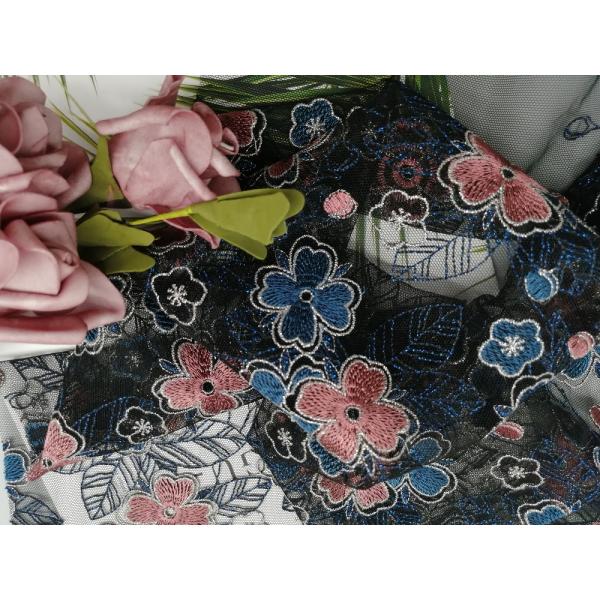 Coloreado ate 80 yardas de la marina de guerra del rosa del poliéster de tela de Lurex