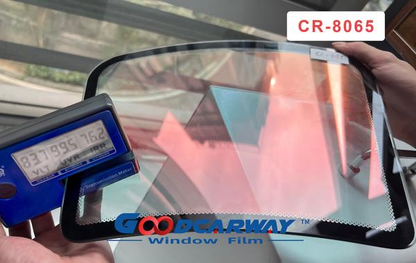 83% CR-8065 Red Sunshine Chameleon Film para visão clara do carro 2mil
