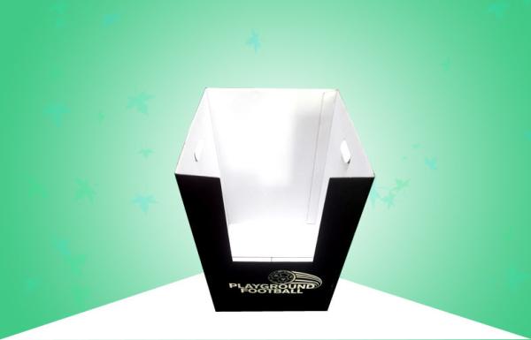 Football Cardboard Dump Bin Display Units Eco - Friendly With Matt Finish