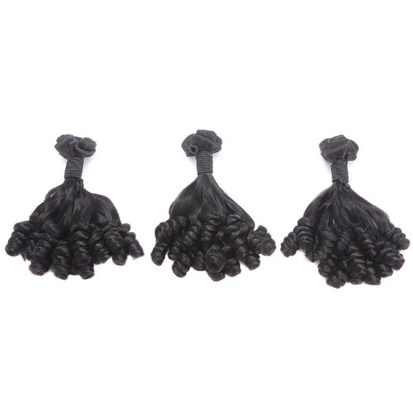 Curled 10'' - 20'' Double Drawn Human Hair / Human Hair Weave Bundles