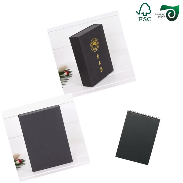 FSC 1.5mm 1200g 2mm 1600g Negro Tabla sólida doble cara Negro profundo 70cm 100cm