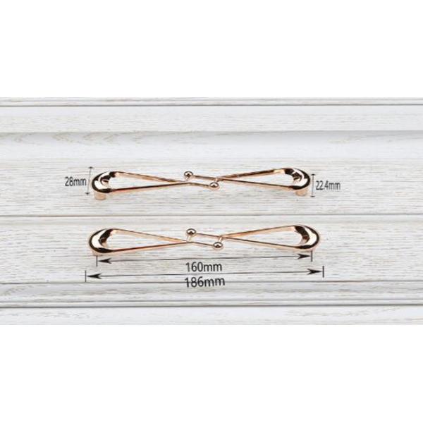 Chrome Crystal Drawer Handles , Golden Antique Crystal Door Knobs Fashionable Cupboard Pulls