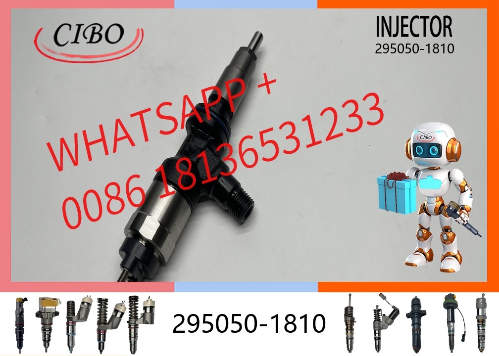 original 295050-1810 Common Rail Fuel Injector for  C4.4 Engine 320GC 315F 420F2 910M Excavator Diesel Injector 418-3229 392-1368 20R-2479 T413878 Spare Parts original new injector